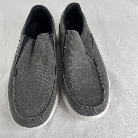 OrthoComfoot Mens 10 Orthopedic Loafers Slip On Arch Support Walk Shoes ￼Gray ￼ - Picture 12 of 15